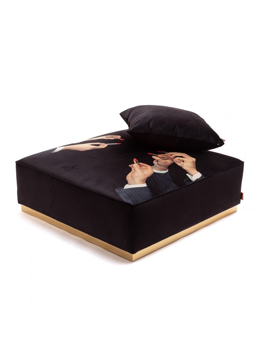 Pouffe Lipstick Black