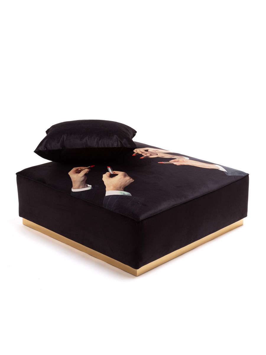 Pouffe Lipstick Black