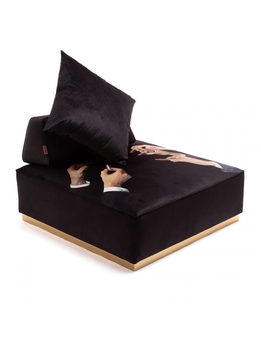 Pouffe Lipstick Black