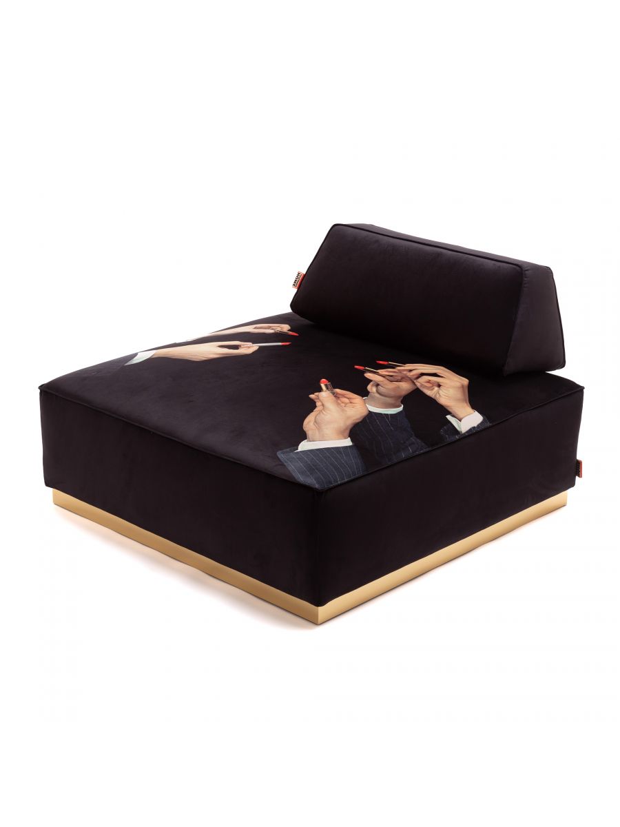 Pouffe Lipstick Black