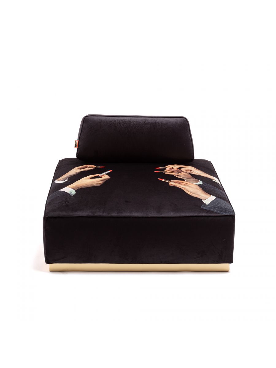 Pouffe Lipstick Black