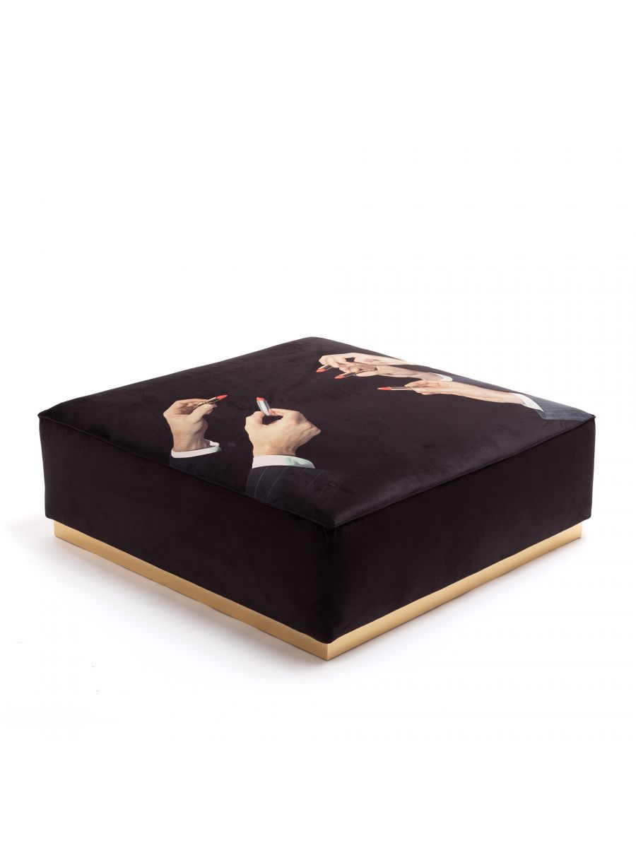 Pouffe Lipstick Black