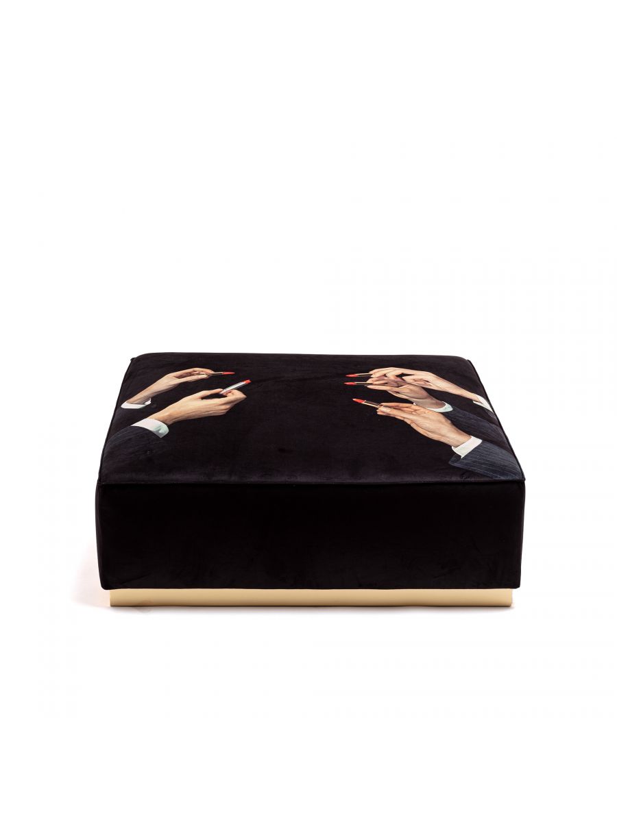 Pouffe Lipstick Black
