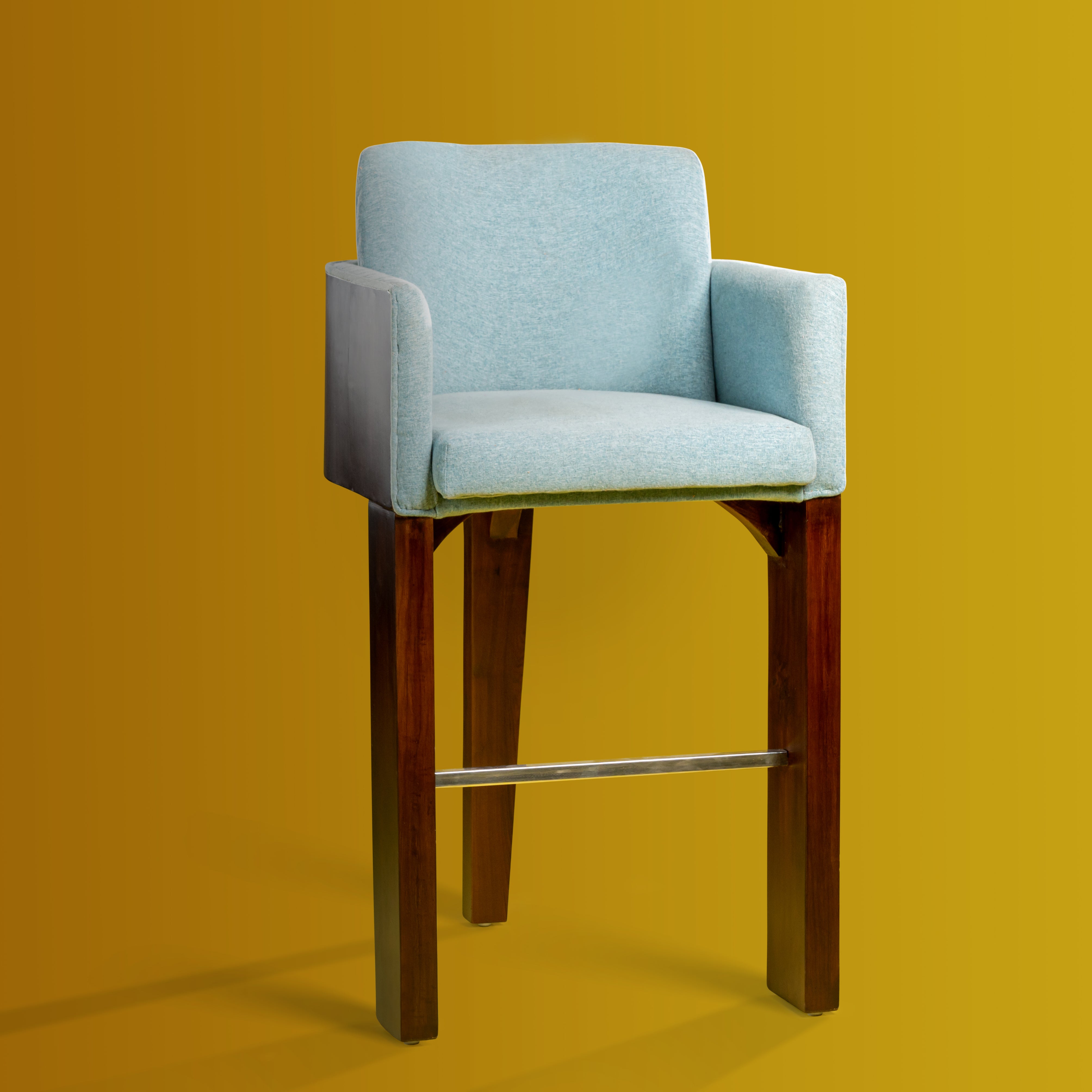 Sleek Sips Upholstered High Stool