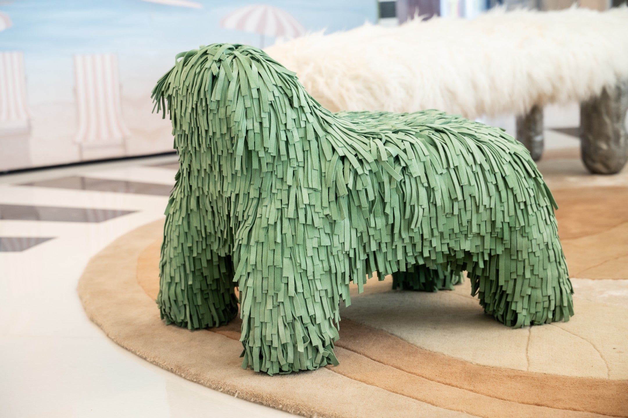 Puppy Pouffe Green