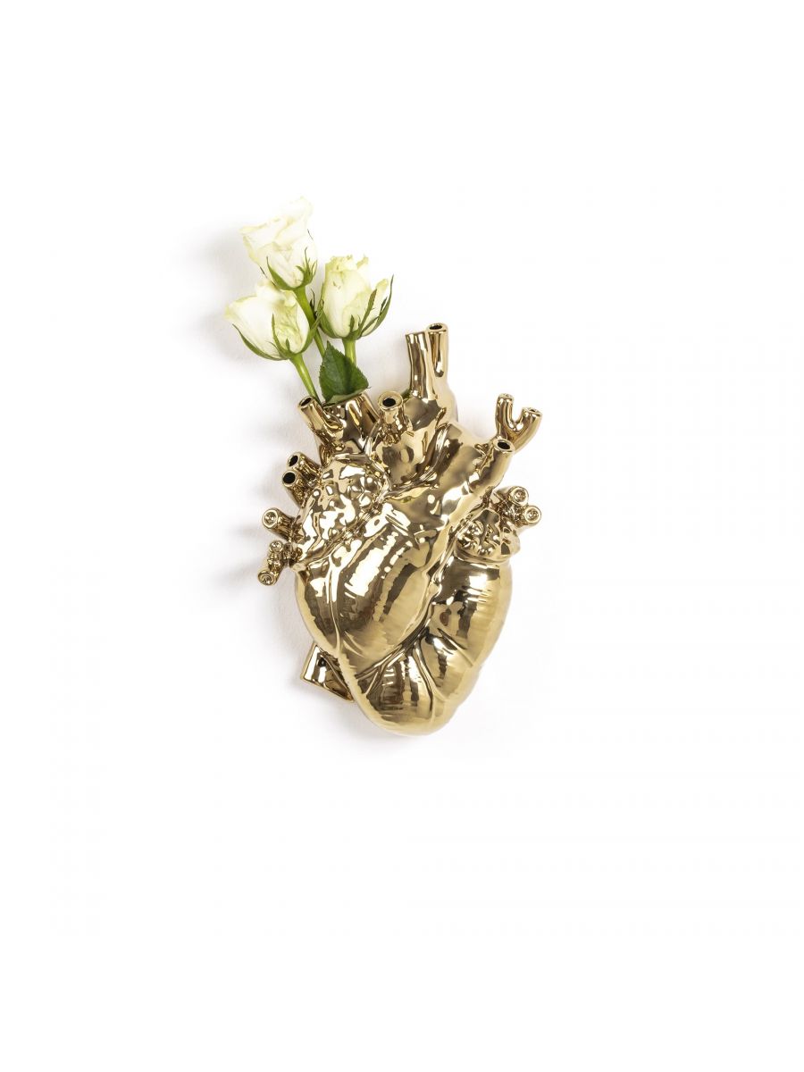 Love in Bloom Gold Vase